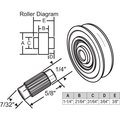 Strybuc 1-1/4 Nylon Wheel With Stud 11-237A